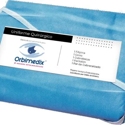 Uniforme Quirúrgico Orbimedix — Filipina gorro cubrebocas pantalón cubrecalzado